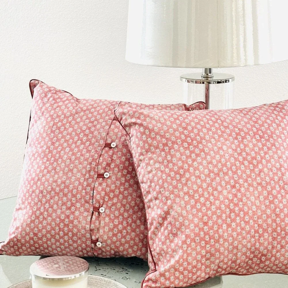 Ralph Lauren Louisa Throw Pillow In Vintage Red